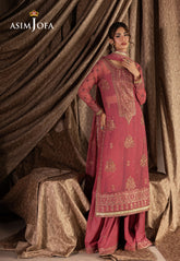 AJIZL-14 EMBROIDERED CHIFFON UNSTITCHED 3 PCS
